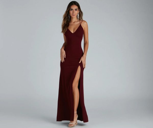 Chloe Lace-Up Back Formal Dress - Image 5