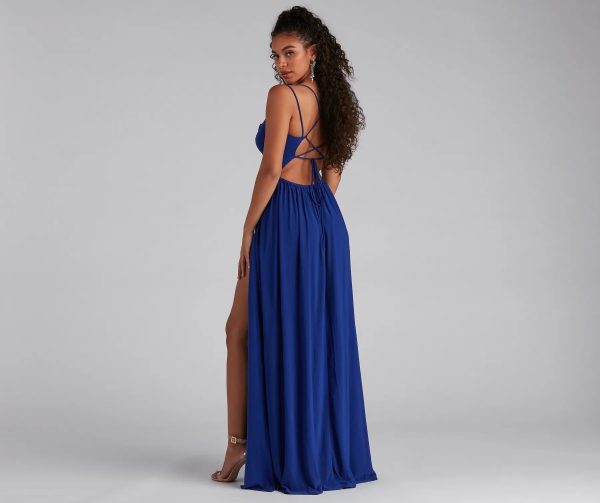 Fleur Formal Double High Slit Dress - Image 2