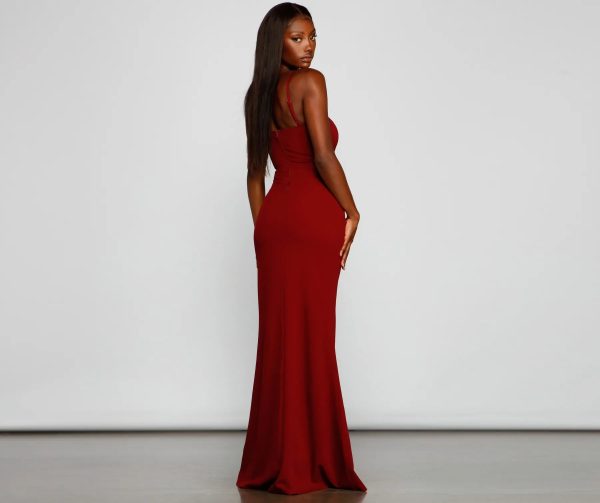 Alani Formal High Slit A-Line Dress - Image 2