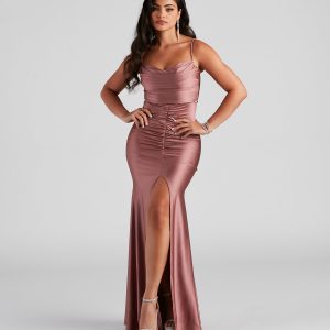 Hazel-Anne Formal Ruched Mermaid Dress