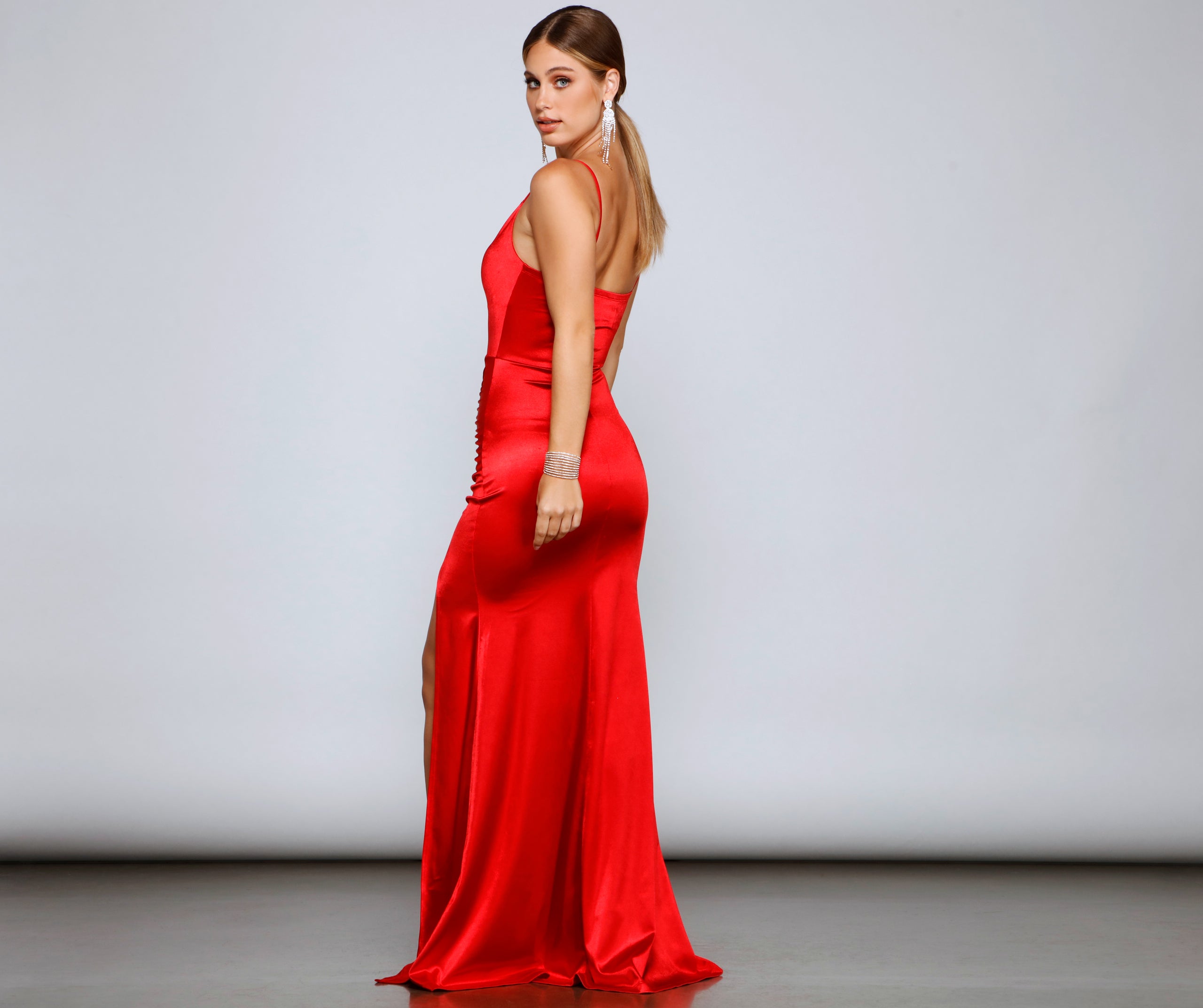 Marina Satin Mermaid Dress - Image 6