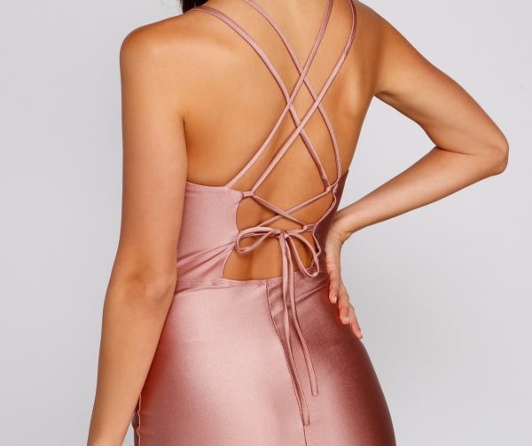 Summer Formal Lace-Up Mermaid Dress - Image 5