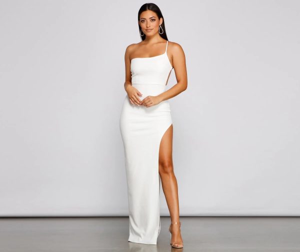Alisha Asymmetrical One-Shoulder Formal Dress - Image 20