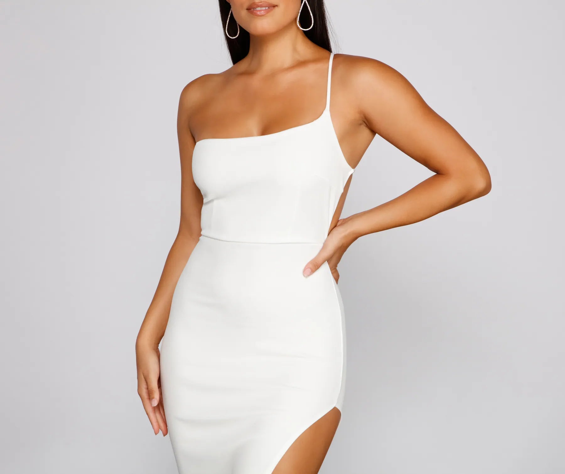 Alisha Asymmetrical One-Shoulder Formal Dress - Image 21