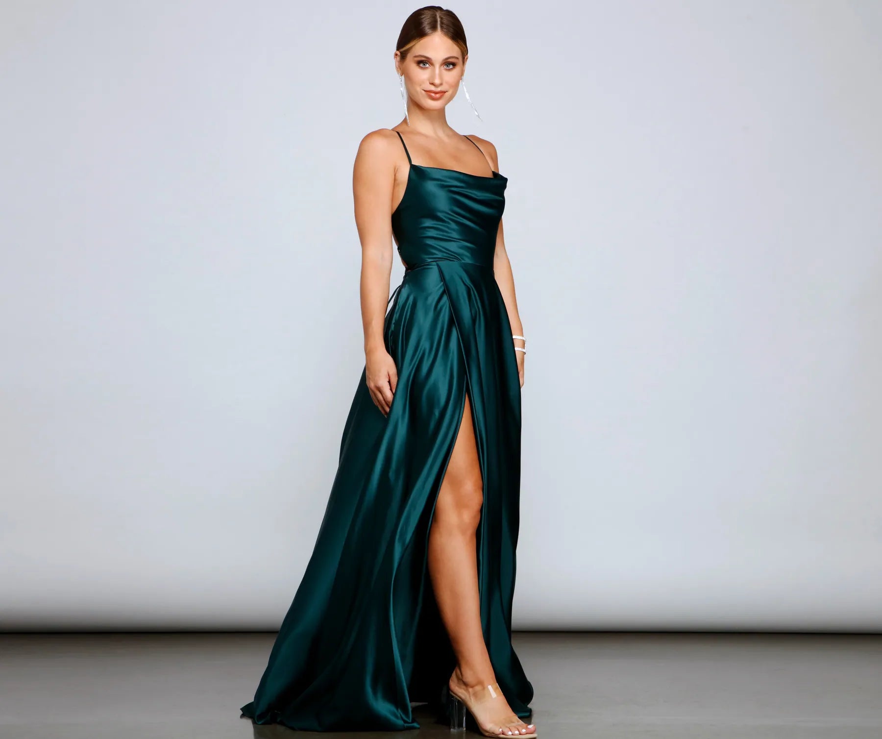 Marixa Formal Lace-Up A-Line Dress - Image 6