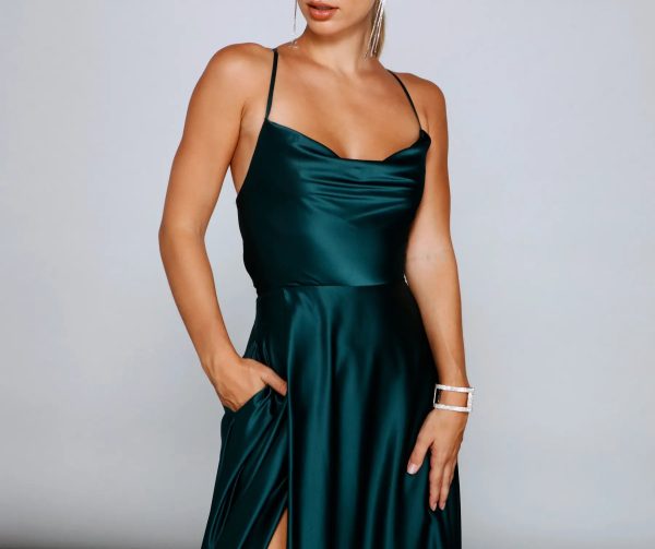 Marixa Formal Lace-Up A-Line Dress - Image 9