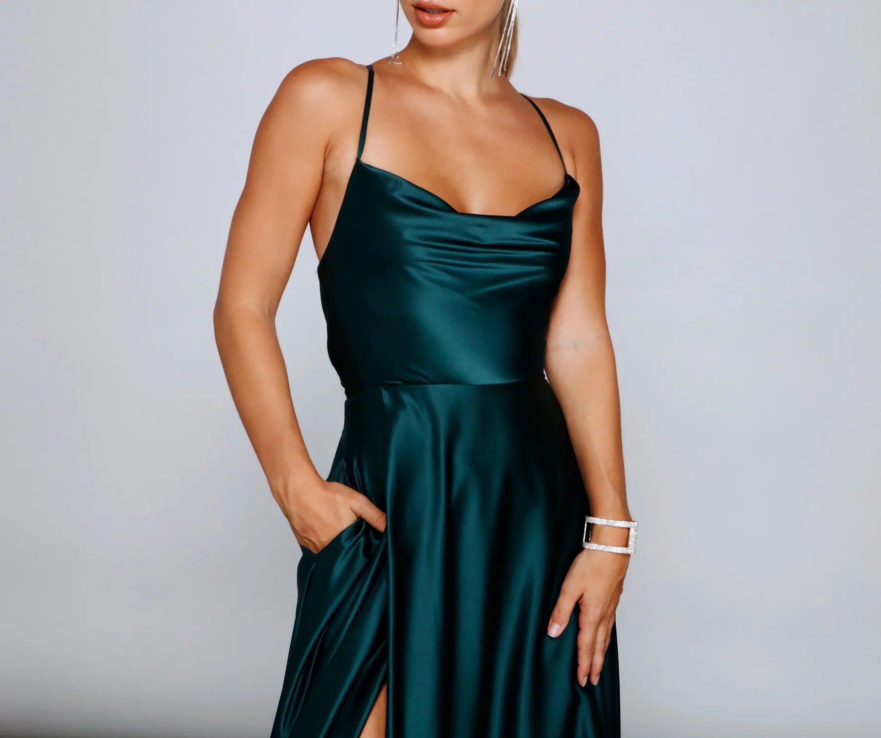 Marixa Formal Lace-Up A-Line Dress - Image 9