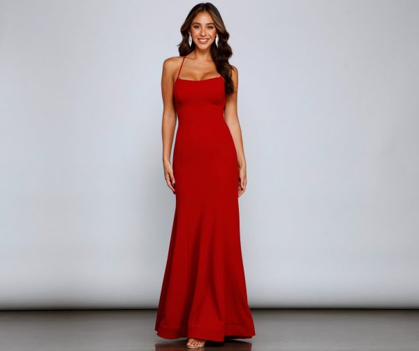 Eden Formal Lace-Up Mermaid Dress - Image 6