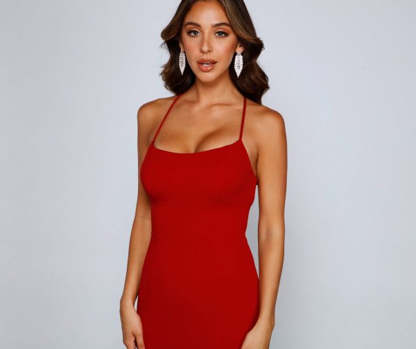 Eden Formal Lace-Up Mermaid Dress - Image 8
