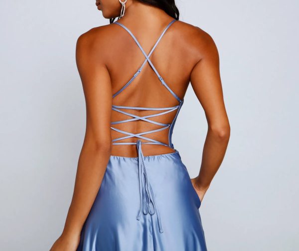 Marixa Formal Lace-Up A-Line Dress - Image 5