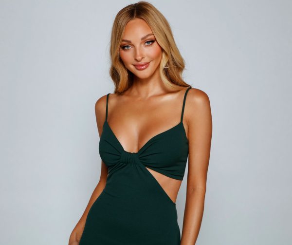 Meara Formal Cutout Crepe Dress - Image 7