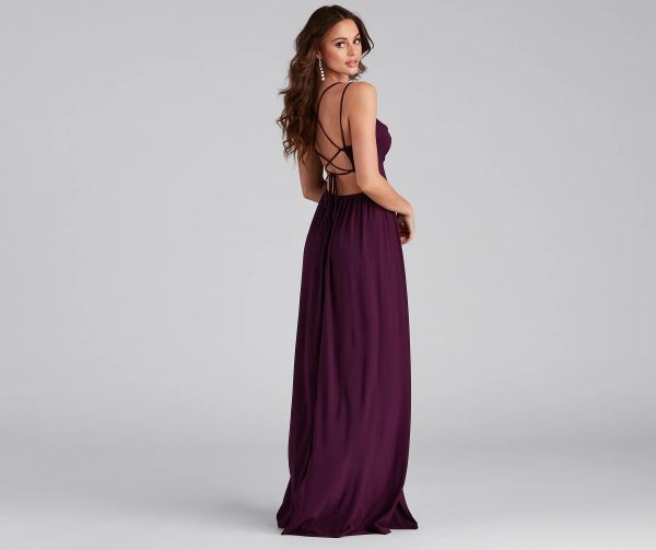 Fleur Formal Double High Slit Dress - Image 7