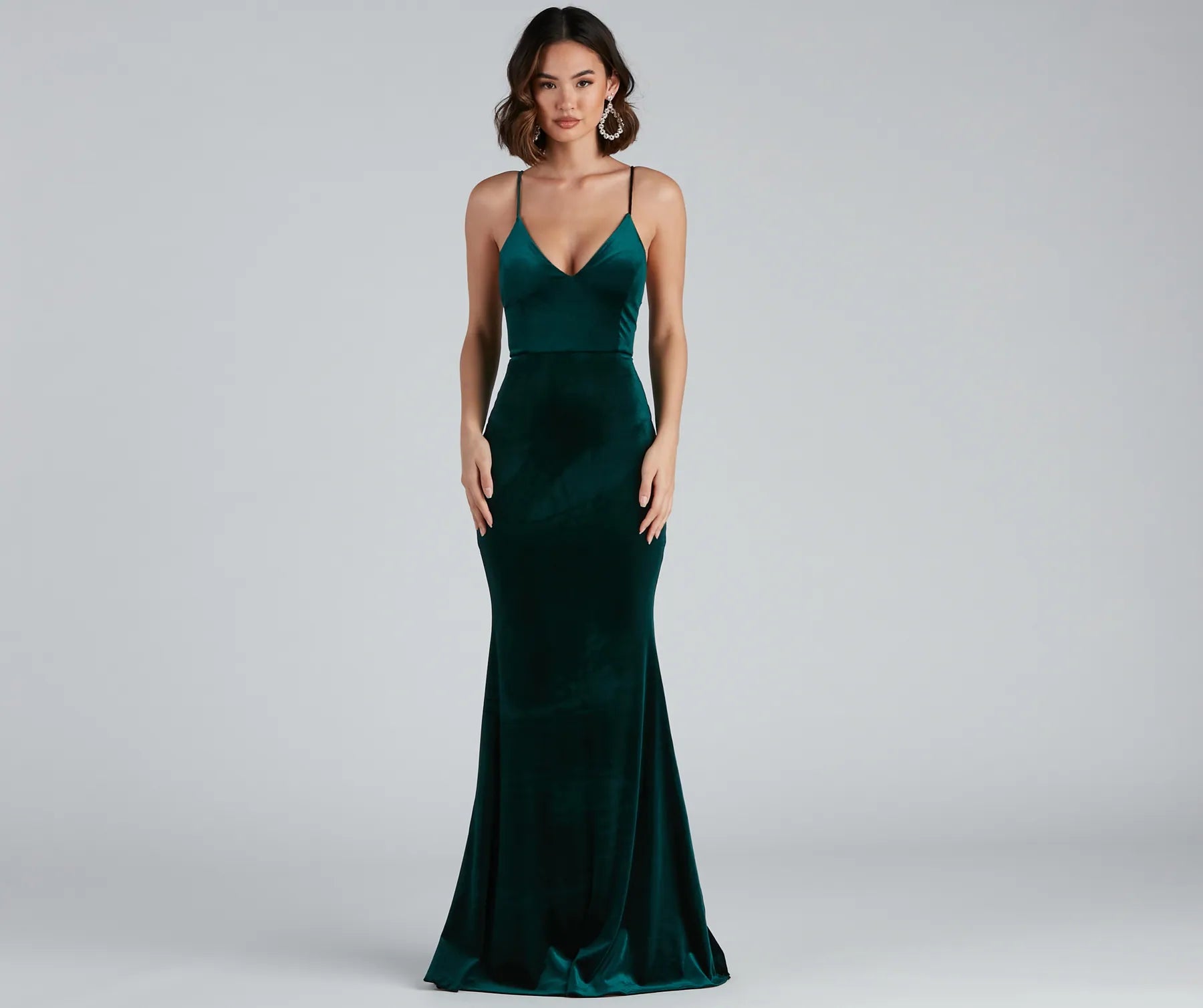 Margot Formal Ruffled Velvet Dress - Image 2