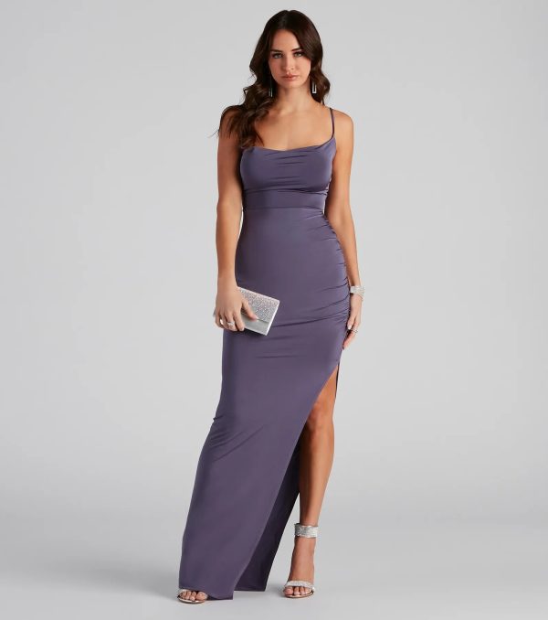Lillian High Slit Formal Dress - Image 5