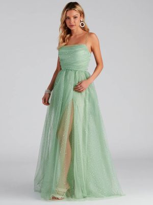 Larissa Formal Tulle Glitter Ballgown