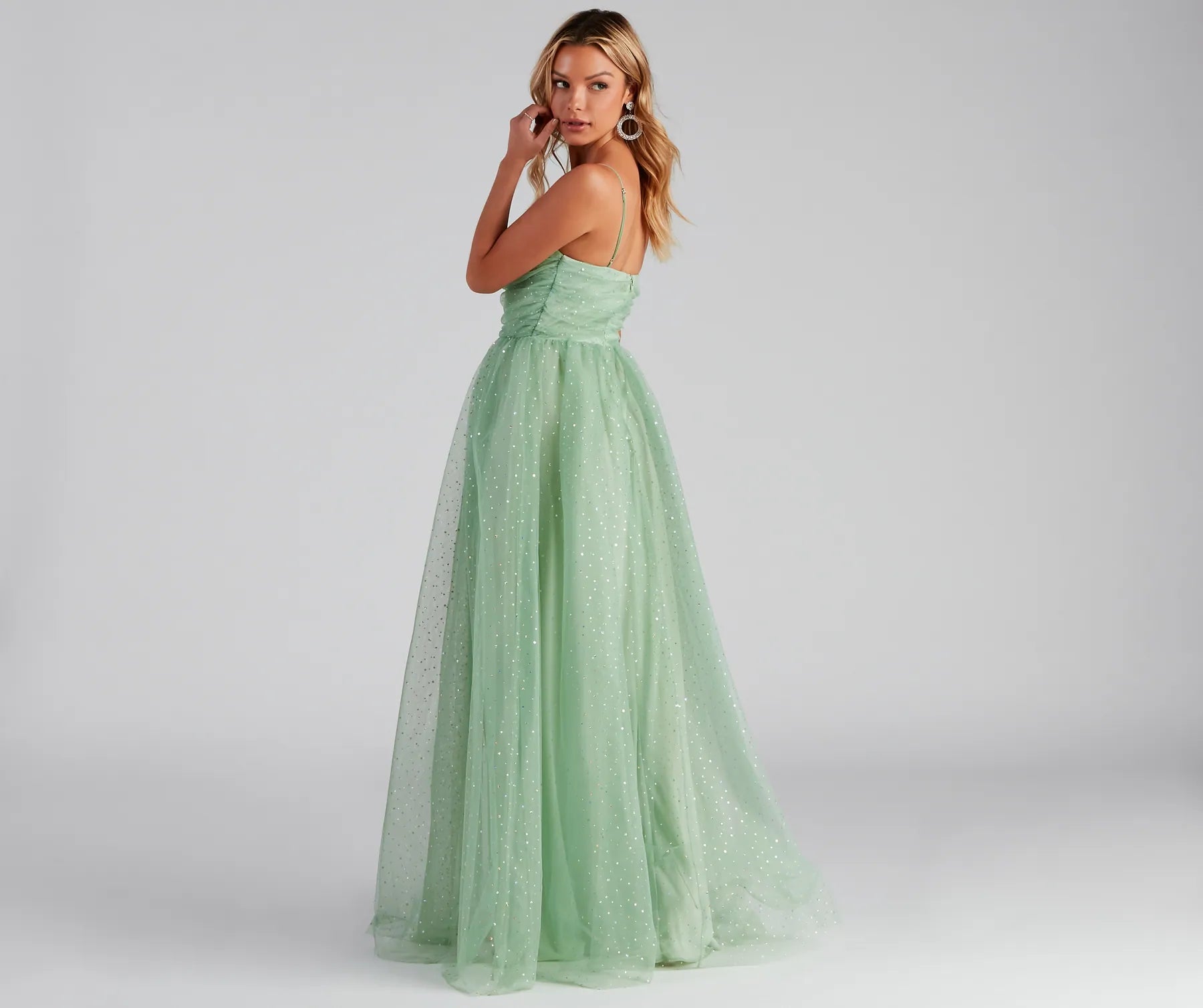 Larissa Formal Tulle Glitter Ballgown - Image 2