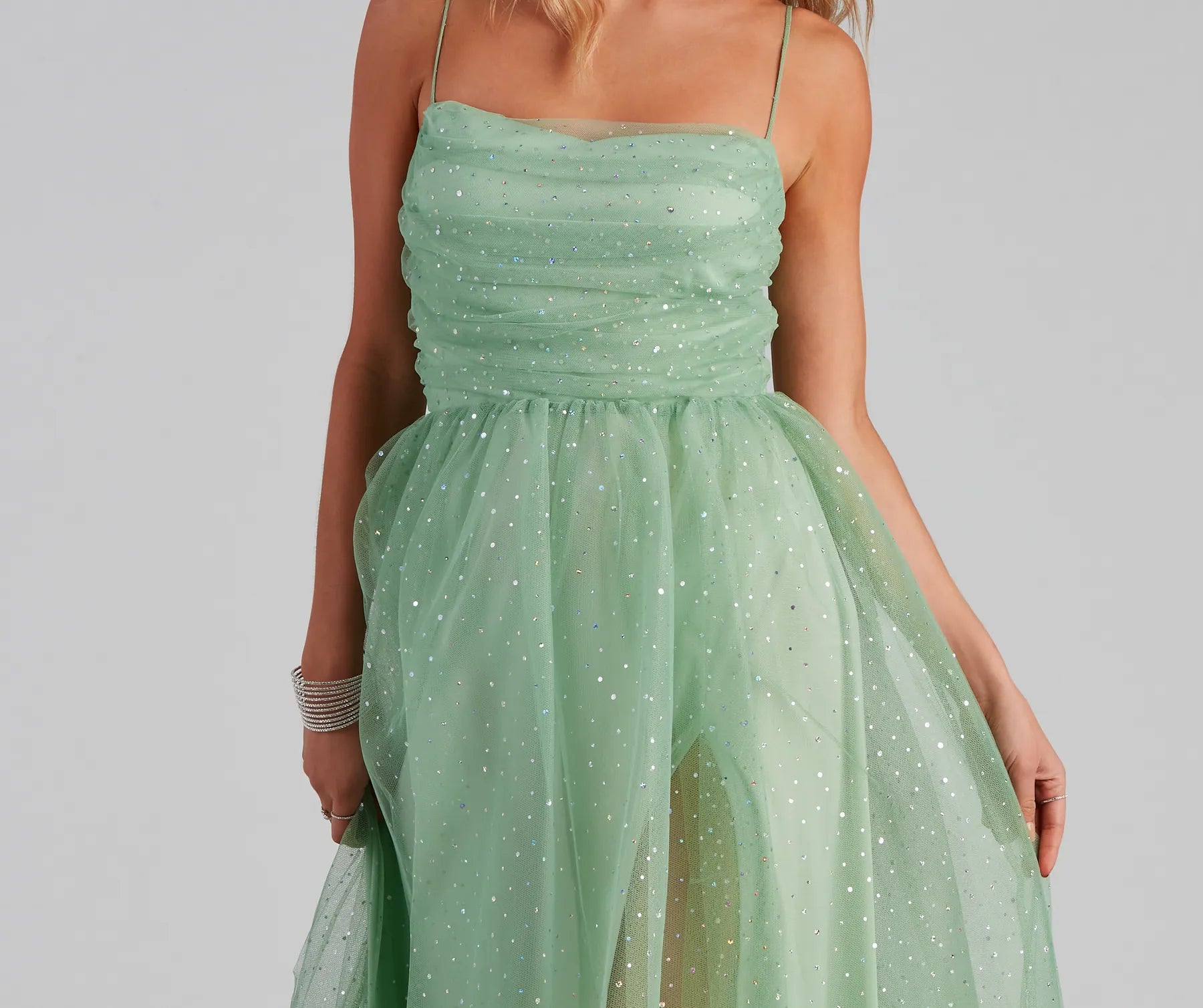 Larissa Formal Tulle Glitter Ballgown - Image 3