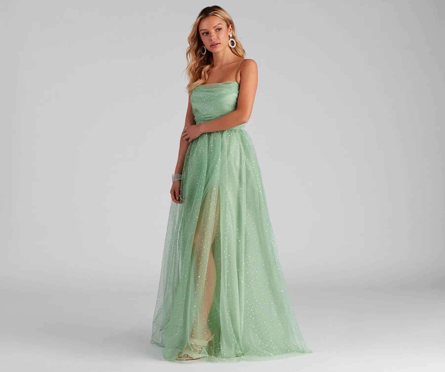 Larissa Formal Tulle Glitter Ballgown - Image 4