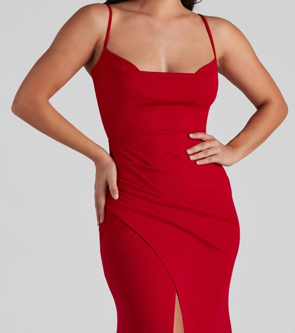 Bentley Wrap-Front Formal Dress - Image 4