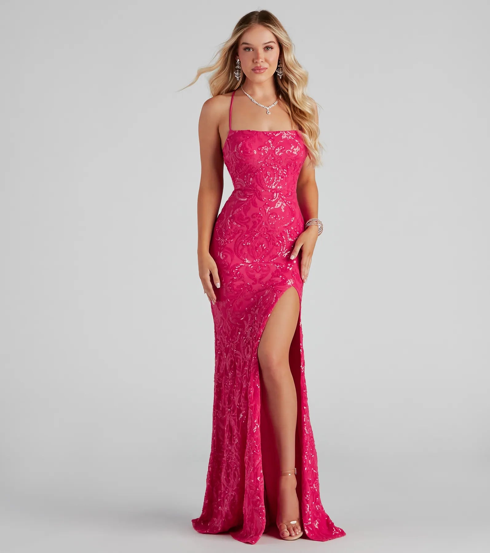 Rowena Sequin Mermaid Dress - Image 5