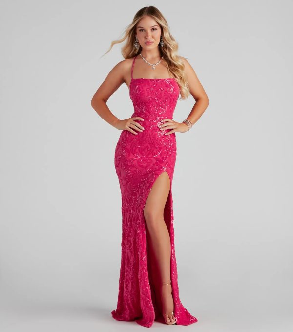 Rowena Sequin Mermaid Dress - Image 6