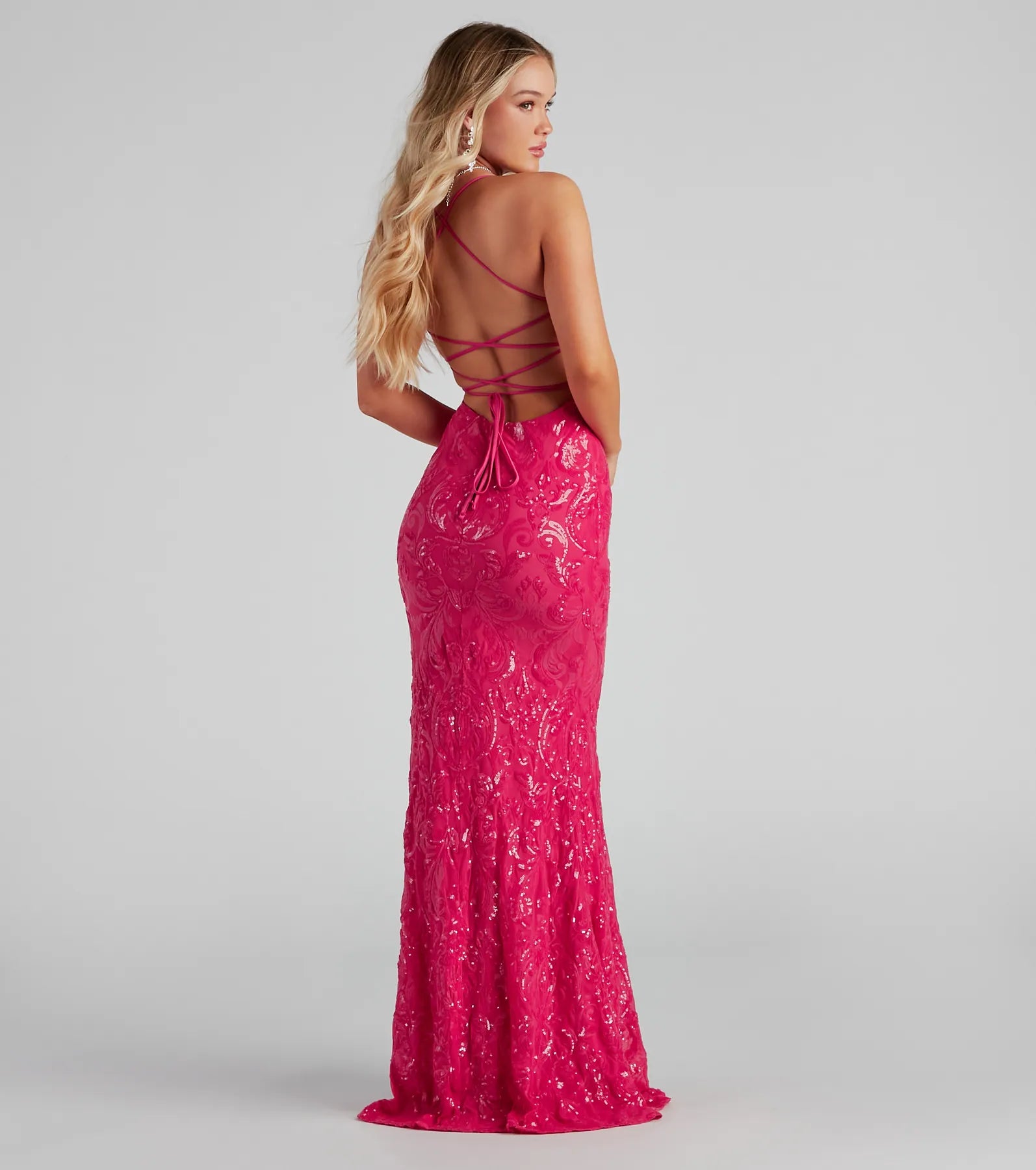 Rowena Sequin Mermaid Dress - Image 9