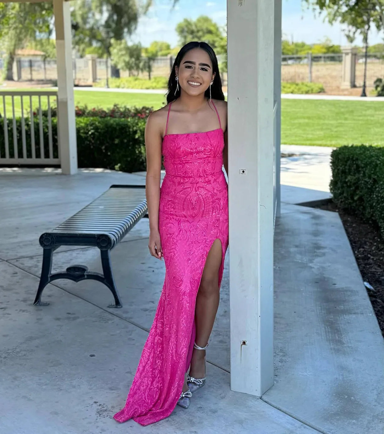 Rowena Sequin Mermaid Dress - Image 10