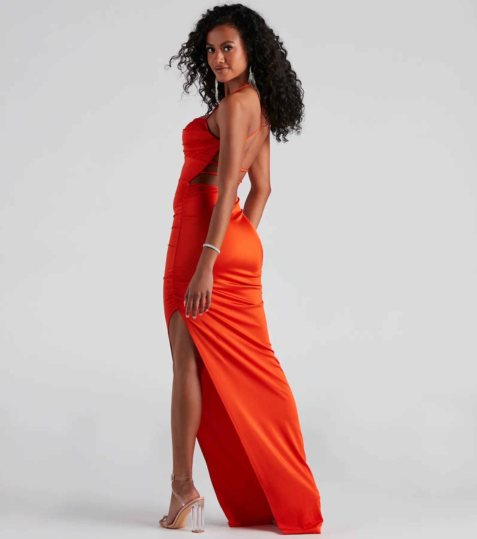 Liliana Ruched Knit Formal Dress - Image 9