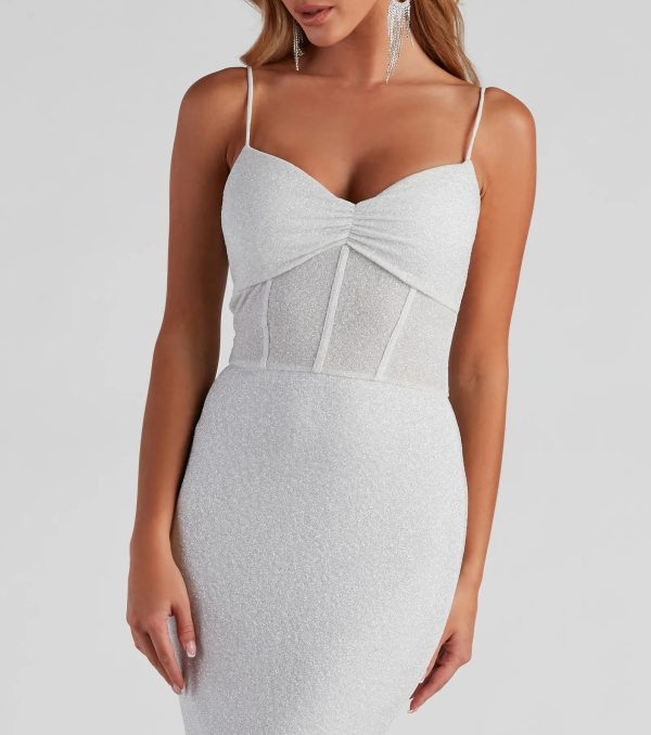 Kelsie Formal Glitter Mermaid Dress - Image 4