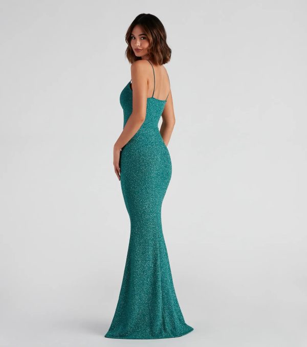 Kelsie Formal Glitter Mermaid Dress - Image 6