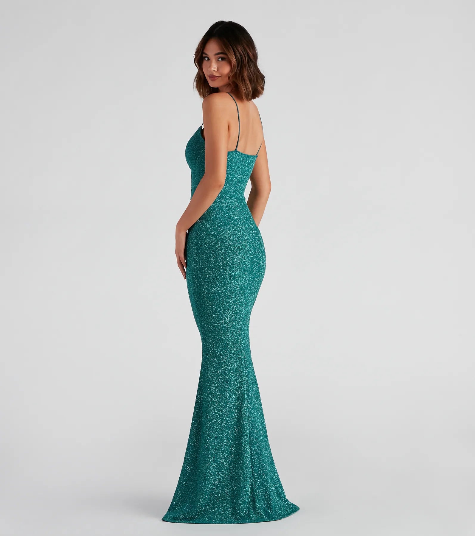 Kelsie Formal Glitter Mermaid Dress - Image 6