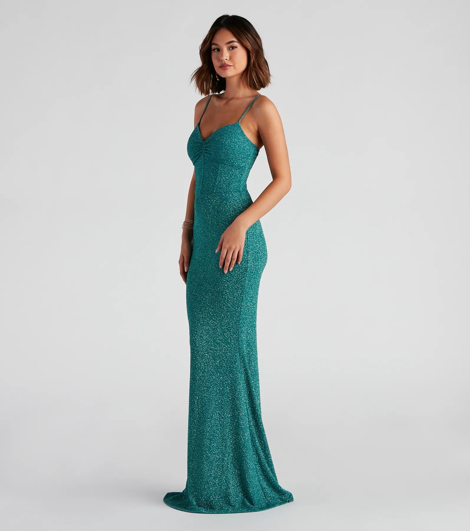 Kelsie Formal Glitter Mermaid Dress - Image 7