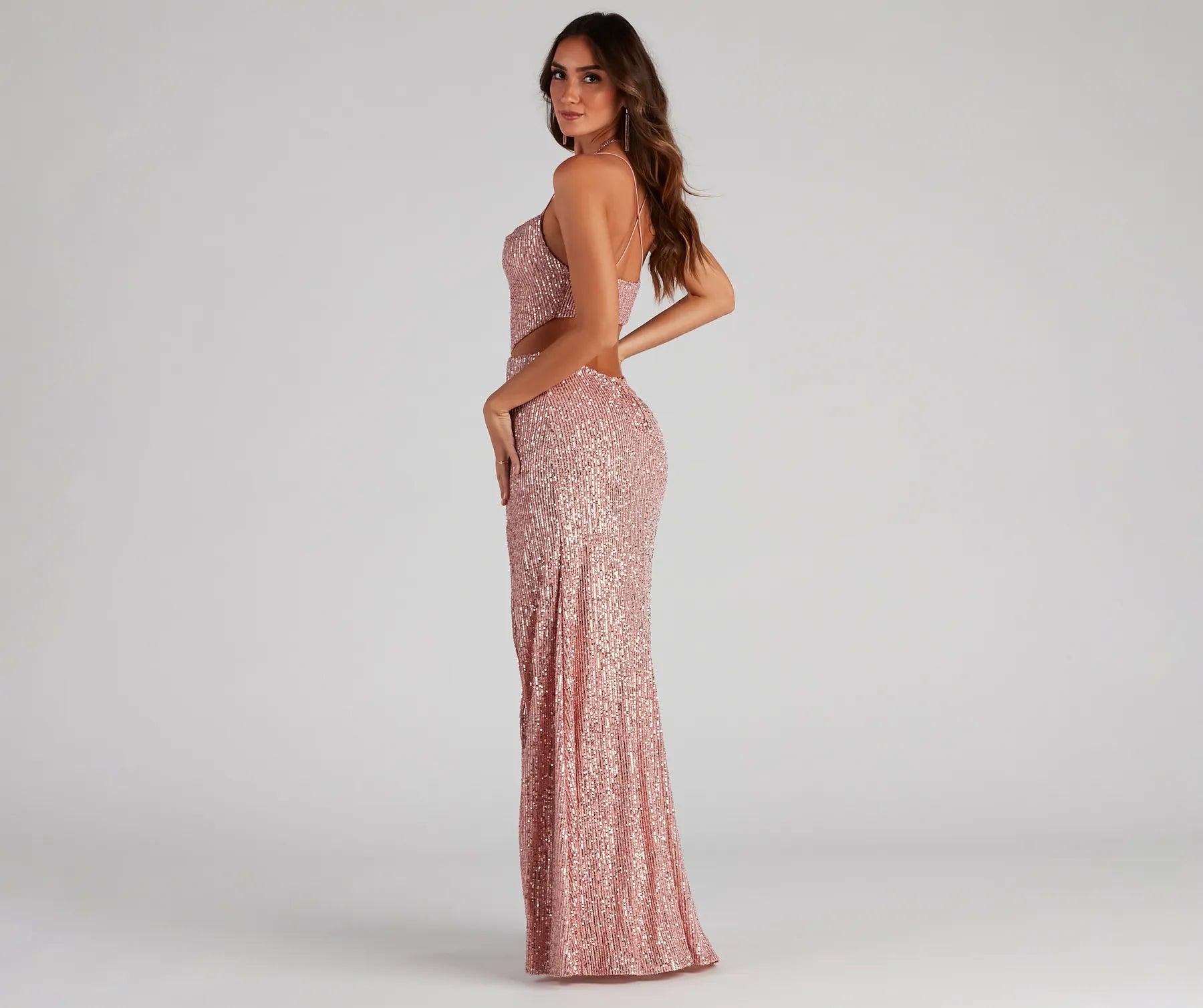 Kristina Formal Sequin Cutout Dress - Image 2