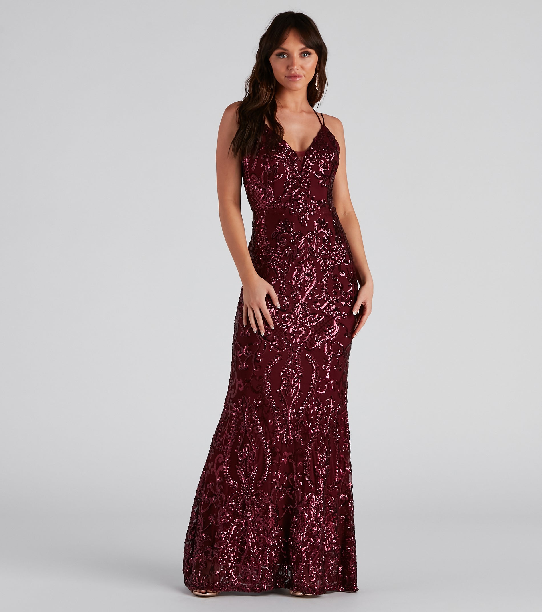 Amaya Sequin Mesh Formal Dress - Image 5