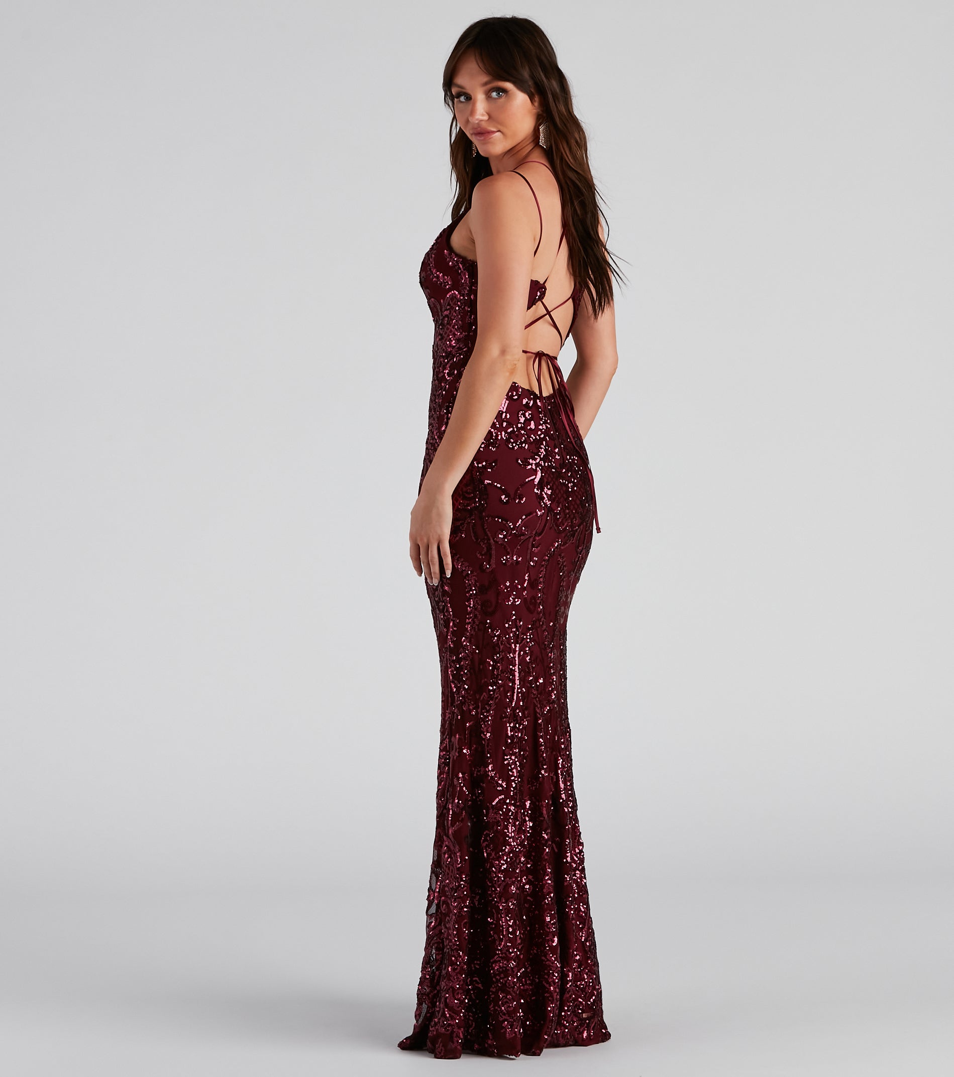 Amaya Sequin Mesh Formal Dress - Image 6