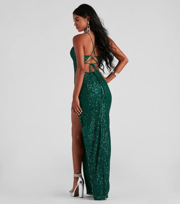Annie Formal Sequin Long Dress - Image 2