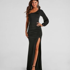Gemma One-Shoulder Mermaid Dress