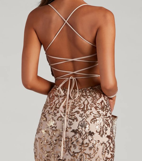 Kinsley Formal Sequin Mermaid Dress - Image 4
