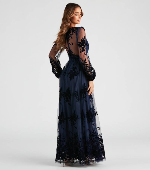 Evelyn Formal Plunge A-Line Dress - Image 10