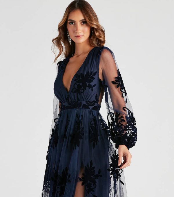Evelyn Formal Plunge A-Line Dress - Image 12