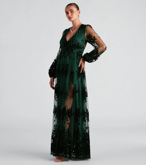 Evelyn Formal Plunge A-Line Dress - Image 5