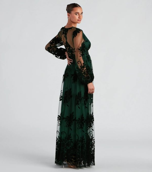 Evelyn Formal Plunge A-Line Dress - Image 6