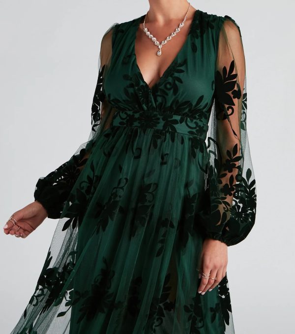 Evelyn Formal Plunge A-Line Dress - Image 8