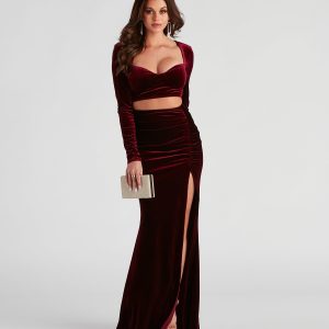 Gabriela Formal Velvet Long Dress