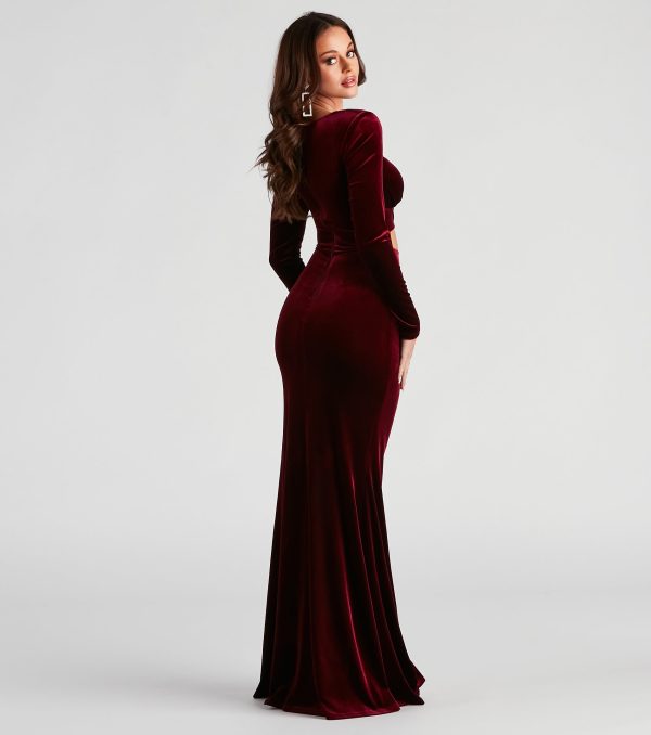 Gabriela Formal Velvet Long Dress - Image 2