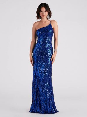 Eleanor Formal Sequin One Shoulder Dress