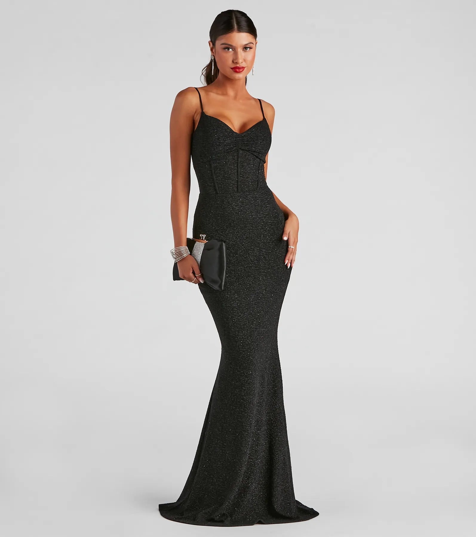 Kelsie Formal Glitter Mermaid Dress - Image 9