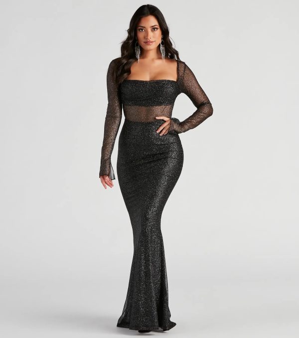Matilda Formal Glitter Long Dress - Image 5