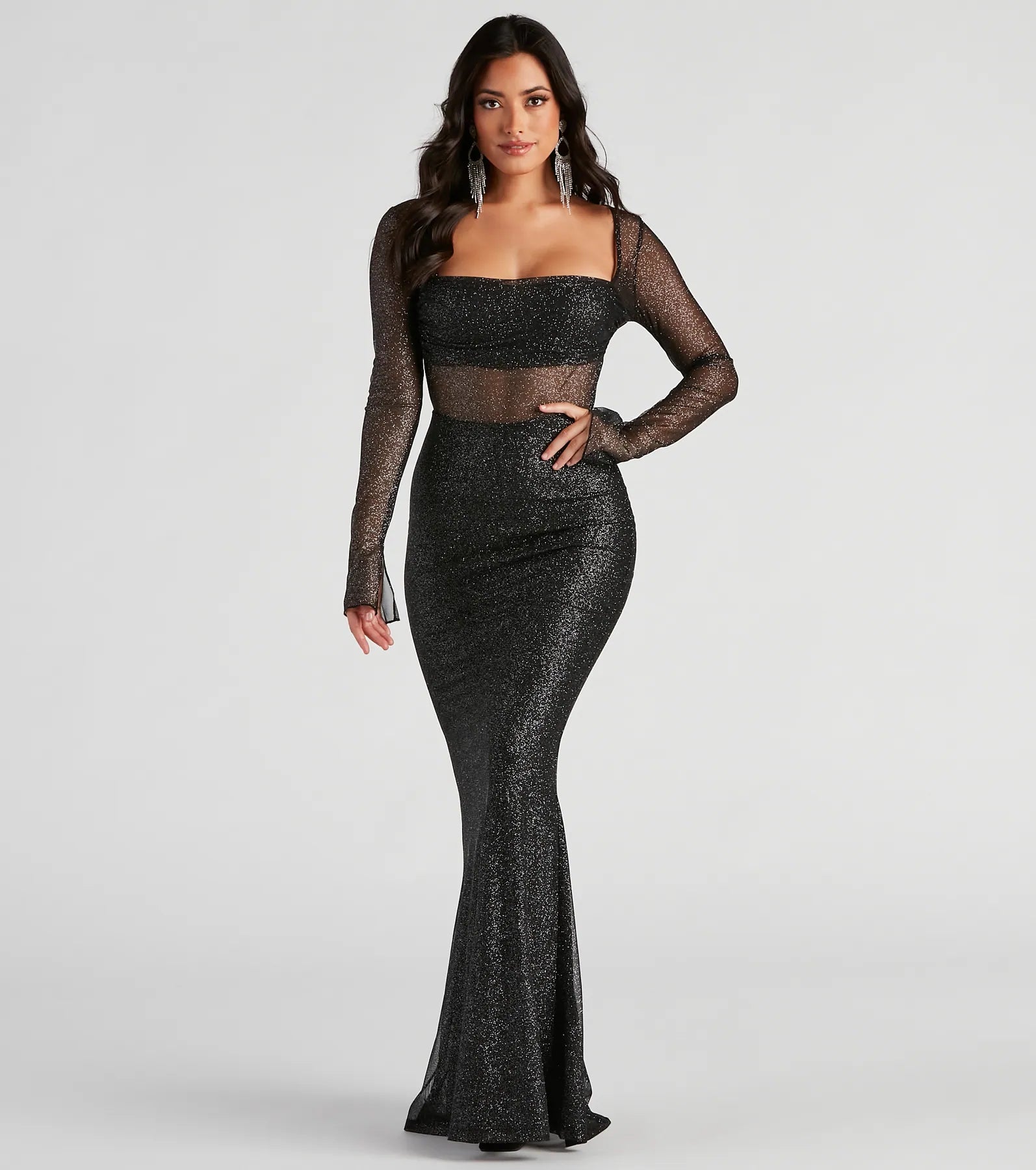 Matilda Formal Glitter Long Dress - Image 5