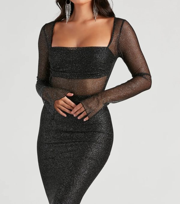 Matilda Formal Glitter Long Dress - Image 8